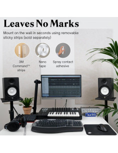 Panel Acústico Grande AudioSilk 116.8x58.4cm Negro 2