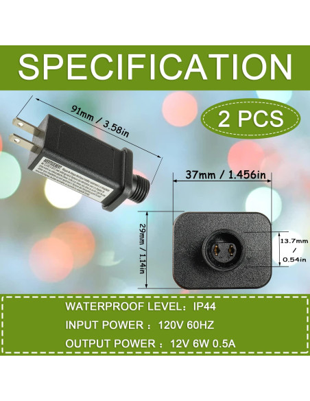 Transformador LED 12V 6W SIGANDG Adaptador Impermeable