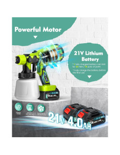 Pulverizador de pintura inalámbrico Bonoutil XR-HT-02 900ml 21V 2
