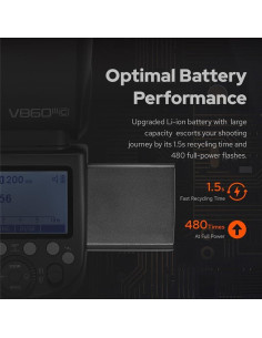 Flash Godox V860III-S TTL 2.4G GN60 para Cámara Sony 2
