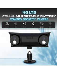 Cámara de Seguridad 4G LTE FUVISION D11-4G, Visión Nocturna 2