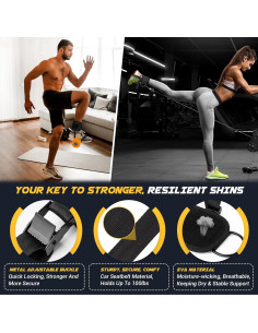 Correas de Tobillo Nooncrazy para Mancuernas - Nylon Ajustable 90 cm 2