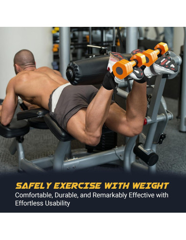 Correas de Tobillo Nooncrazy para Mancuernas - Nylon Ajustable 90 cm