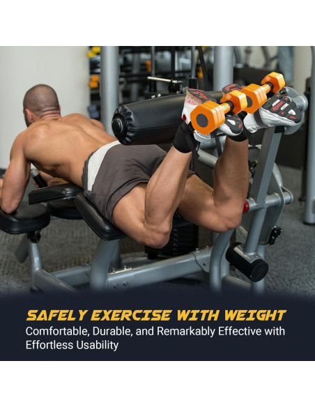 Correas de Tobillo Nooncrazy para Mancuernas - Nylon Ajustable 90 cm