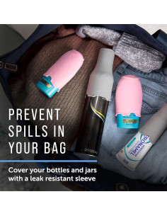 4 Fundas a Prueba de Fugas Maplefield para Botellas de Viaje 2