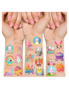 117 Tatuajes Temporales de Pascua Atydkug para Niños y Adultos