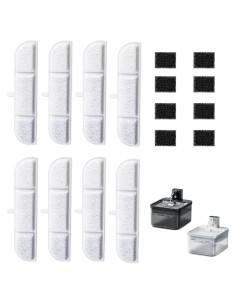 Filtros de Reemplazo 8PCS Downy Paws para Fuente de Agua Gatos