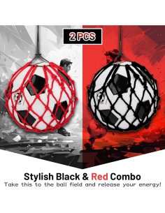 Red de Entrenamiento de Fútbol HASSLICKIT 2 Piezas Ajustable 2