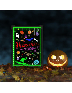 Tablero LED Borrable Woodsam 40.64x30.48 cm con 8 Marcadores 2