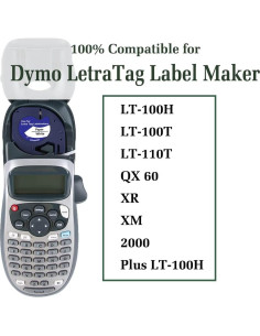 Recarga Cinta Etiquetadora Hehua 10PK 12mm x 4m Negro Blanco 2