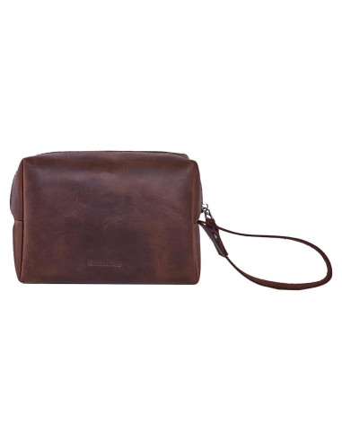 Organizador de Cables INCARNE Cuero Vintage Marrón 15x10cm