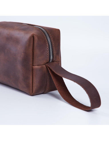 Organizador de Cables INCARNE Cuero Vintage Marrón 15x10cm