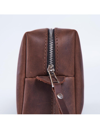 Organizador de Cables INCARNE Cuero Vintage Marrón 15x10cm