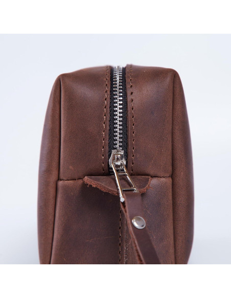 Organizador de Cables INCARNE Cuero Vintage Marrón 15x10cm