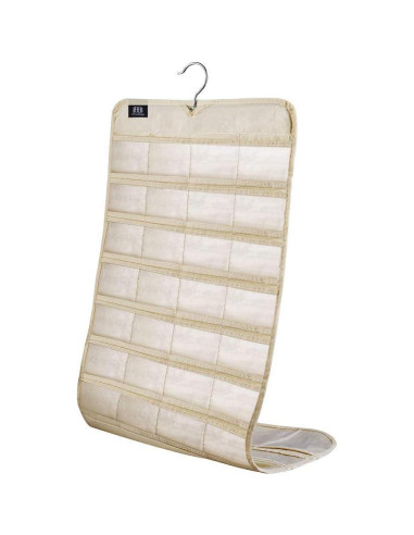 Organizador de Joyería Colgante BB Brotrade 80 Bolsillos Beige