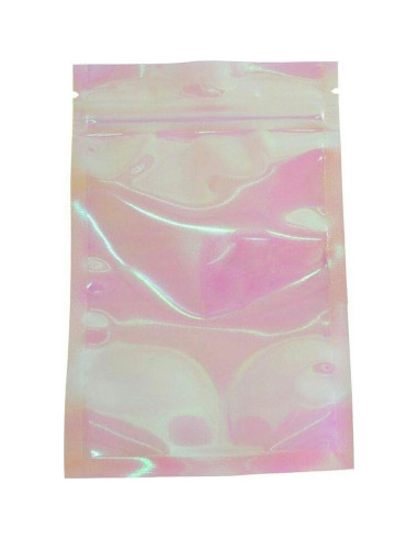 100 Bolsas Ziplock Holográficas NATX 10x15cm Reutilizables