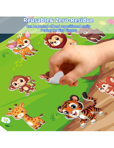 Set de 6 Libros de Pegatinas Reutilizables Kalysky 3D