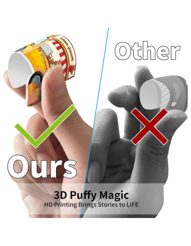 Set de 6 Libros de Pegatinas Reutilizables Kalysky 3D