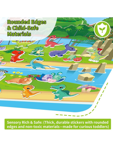 Set de 6 Libros de Pegatinas Reutilizables Kalysky 3D