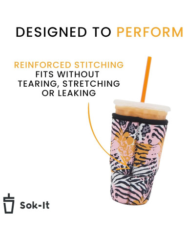 Funda Aislante Neopreno Sok It JavaSok Floral 16-20oz