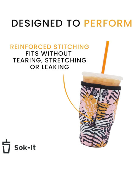 Funda Aislante Neopreno Sok It JavaSok Floral 16-20oz