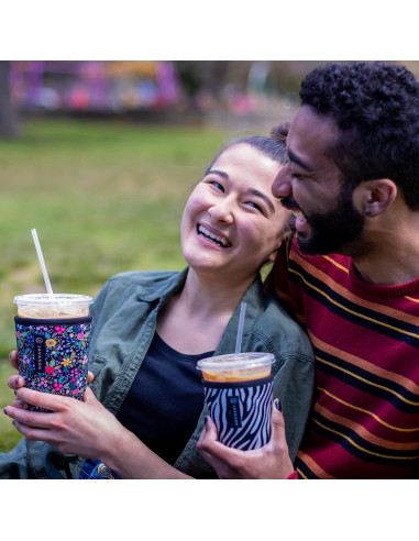 Funda Aislante Neopreno Sok It JavaSok Floral 16-20oz