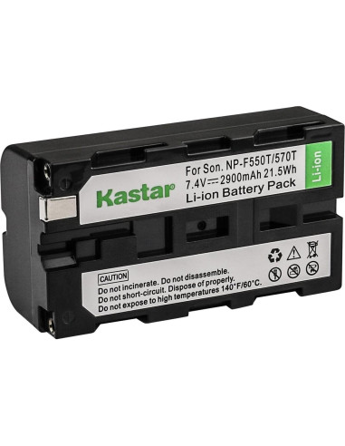 Batería Kastar NP-F570T USB-C 2900mAh para luces LED
