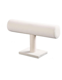 Soporte Organizador de Joyería T-Bar Coward Terciopelo Beige