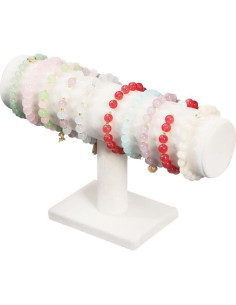 Soporte Organizador de Joyería T-Bar Coward Terciopelo Beige 2