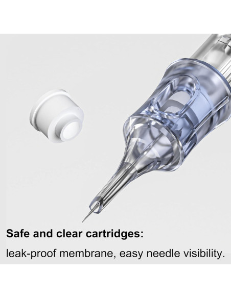 Agujas de Cartucho BRONC 50PCS 1RL 0.30mm para Tatuaje