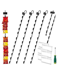 Tiras de Exhibición Colgantes HawHawToys - 6 Paquetes 83.82 cm