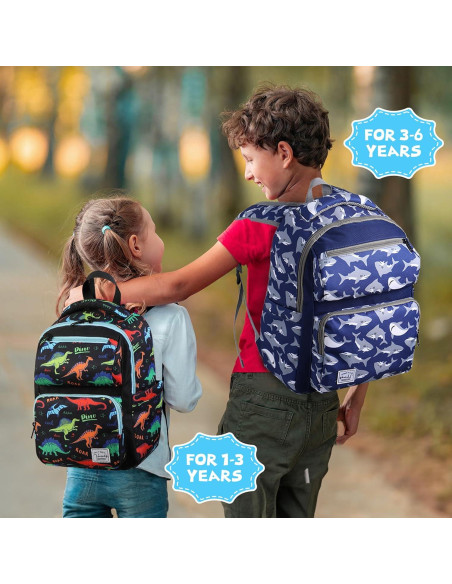 Mochila Escolar VASCHY para Niños de 12L - Tiburón