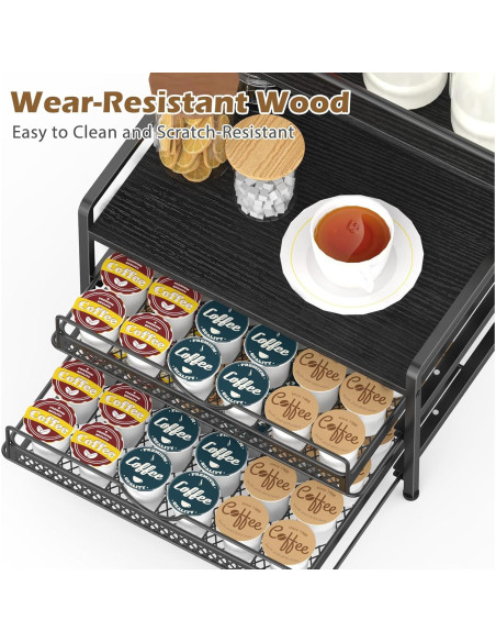 Organizador de Bar de Café OGEMXU 3 Niveles para 72 K Cups