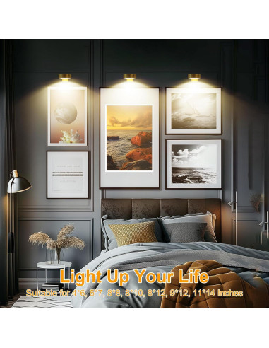 Luz de Imagen LED Recargable Kandicyar - Paquete de 2, 13 Colores RGB