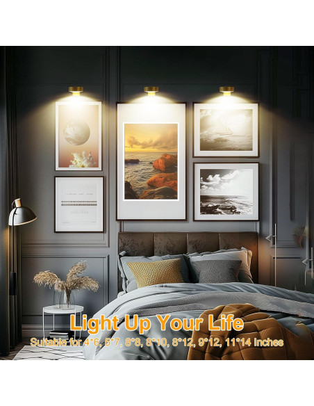 Luz de Imagen LED Recargable Kandicyar - Paquete de 2, 13 Colores RGB