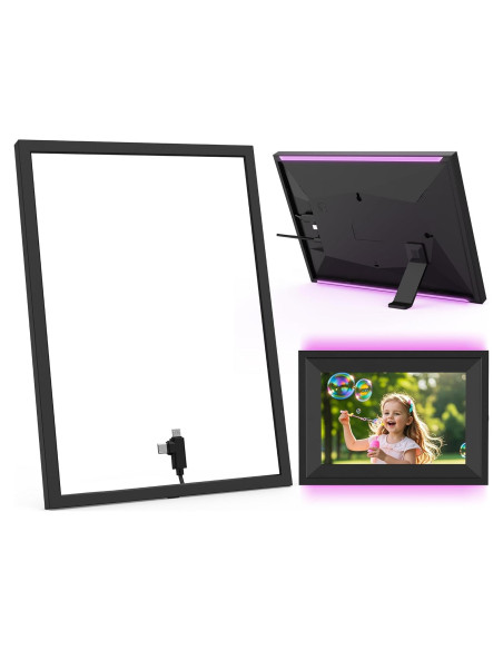 Marco Exterior LED FANGOR 10.1" para Foto Digital - 7 Colores