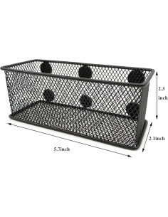Juego de 3 Cestas Magnéticas EASEPRES - Organizador de Malla Negra 2