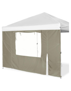 Pared lateral de sombra MordenApe con puerta y ventana 304.8x193 cm