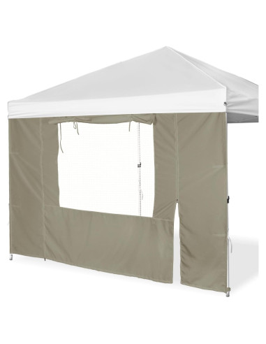 Pared lateral de sombra MordenApe con puerta y ventana 304.8x193 cm