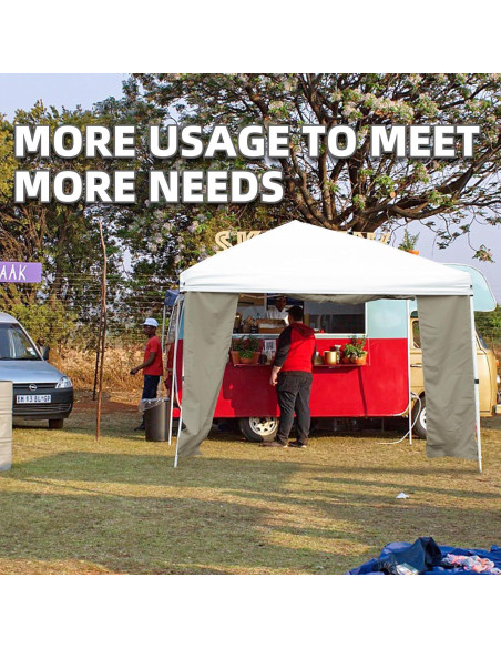 Pared lateral de sombra MordenApe con puerta y ventana 304.8x193 cm