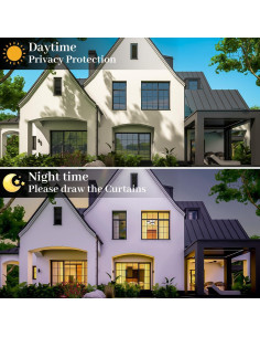 Película de Ventana Privada Bloss 45x200cm Negro-Plata 2