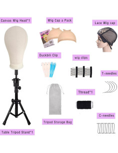 Soporte para Cabeza de Peluca LUNGCYX 22 Pulgadas con Trípode 2