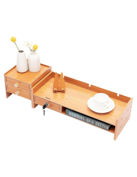 Organizador de Escritorio de Madera MDF con 3 Cajones Estilo A Organizador de Escritorio de Madera MDF con 3 Cajones Estilo A