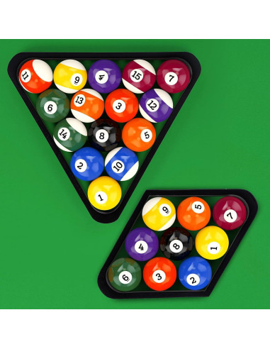 Conjunto Soportes de Bolas de Billar OwnMy Madera Sólida