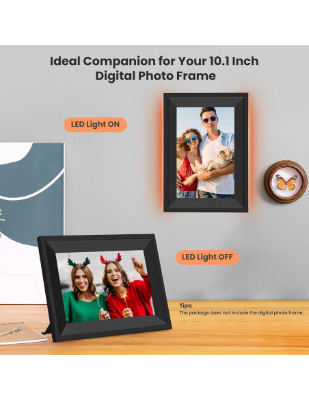 Marco Exterior LED FANGOR 10.1" para Foto Digital - 7 Colores