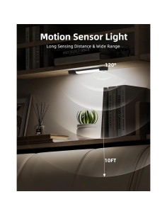 EZVALO Luz Bajo Gabinete Inalámbrica 30 LED Recargable Negro 2