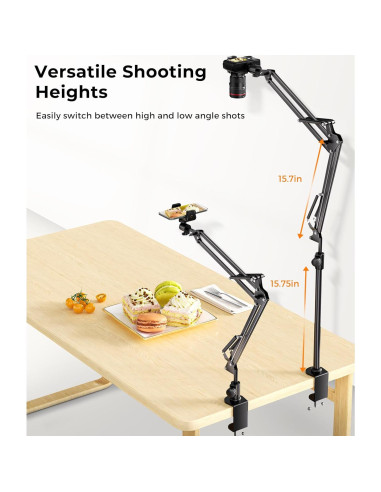 Soporte de Cámara UBeesize Ajustable 360 para DSLR y Smartphone