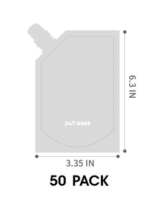 BOLSAS 24/7 - Paquete de 50 Bolsas Desechables 8 oz con Tapa 2