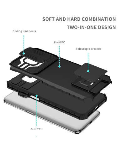 Funda para Xiaomi Redmi Note 9 Pro/9S/Pro Max con soporte y protección
