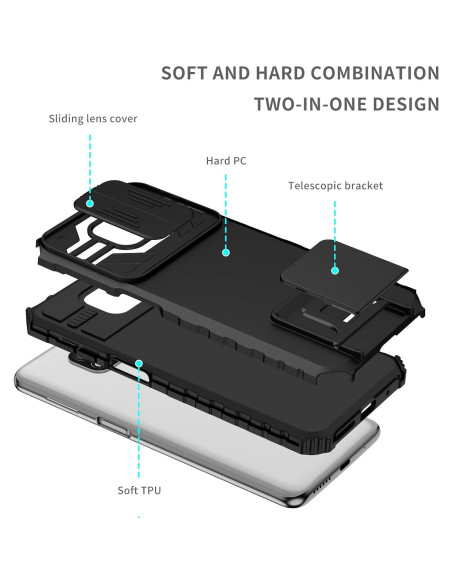 Funda para Xiaomi Redmi Note 9 Pro/9S/Pro Max con soporte y protección